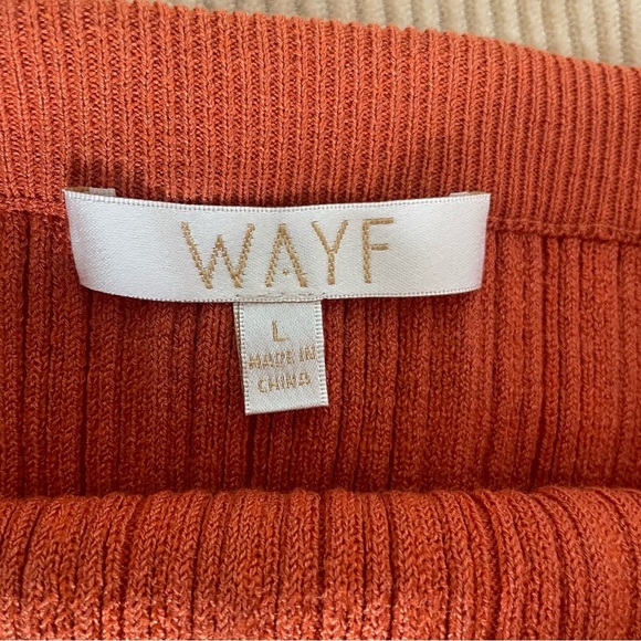 WAYF Cross Over Skirt Orange size large - Picture 7 of 12